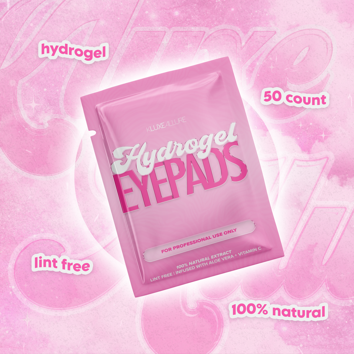 Hydrogel eyelash pads
