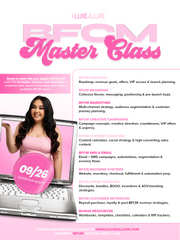 BFCM Masterclass Ticket 09/26 @6PM EST.